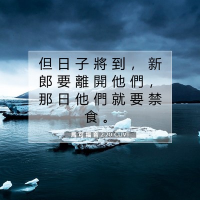 Picture 07 - 馬 可 福 音 2:20 CUVT - 但 日 子 將 到 ， 新 郎 要 離 開 他 - Bible Verse Picture