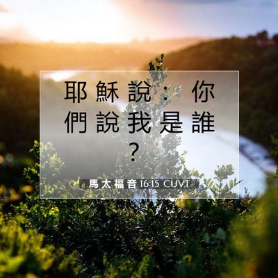 Picture 07 - 馬 太 福 音 16:15 CUVT - 耶 穌 說 ： 你 們 說 我 是 誰 - Bible Verse Picture