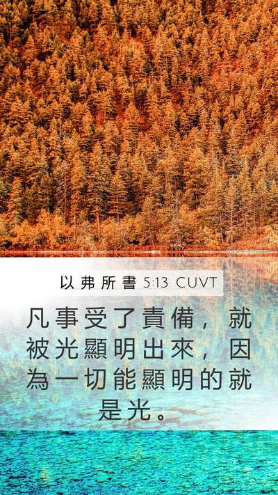 以 弗 所 書 5:13 CUVT Bible Verse Image