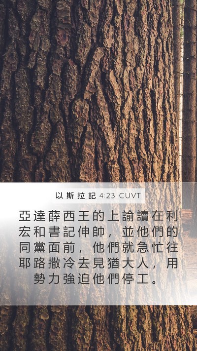 以 斯 拉 記 4:23 CUVT Bible Verse Image