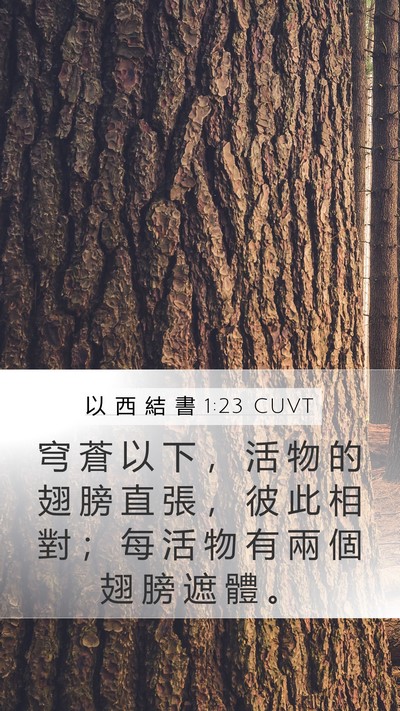 以 西 結 書 1:23 CUVT Bible Verse Image