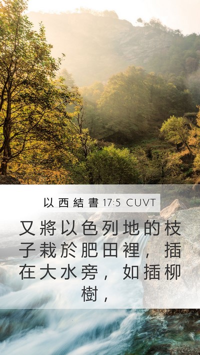 以 西 結 書 17:5 CUVT Bible Verse Image