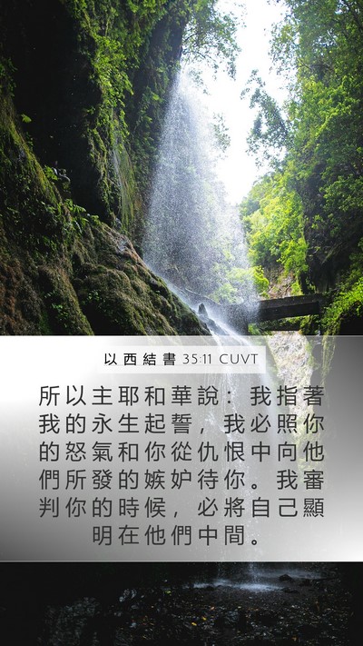 以 西 結 書 35:11 CUVT Bible Verse Image