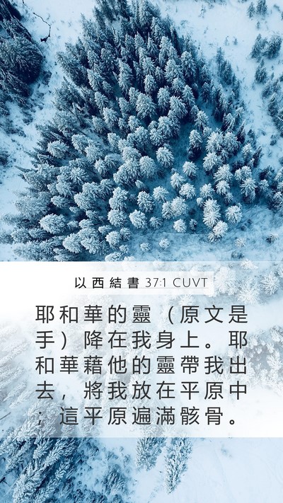 以 西 結 書 37:1 CUVT Bible Verse Image
