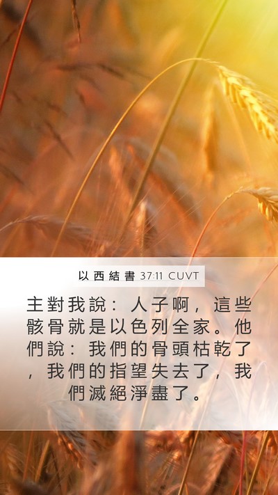 以 西 結 書 37:11 CUVT Bible Verse Image