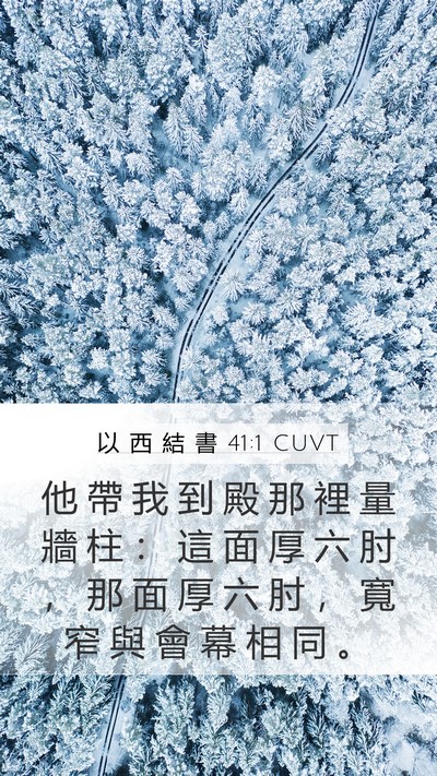 以 西 結 書 41:1 CUVT Bible Verse Image