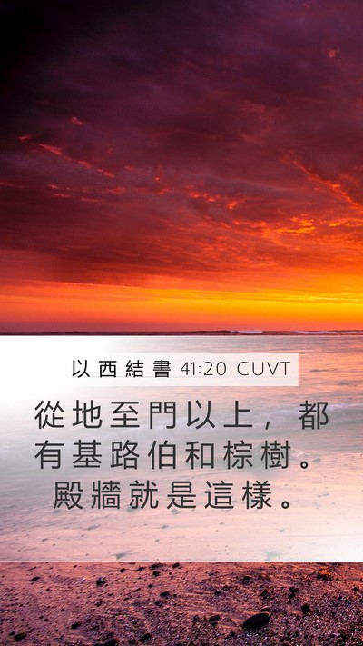 以 西 結 書 41:20 CUVT Bible Verse Image