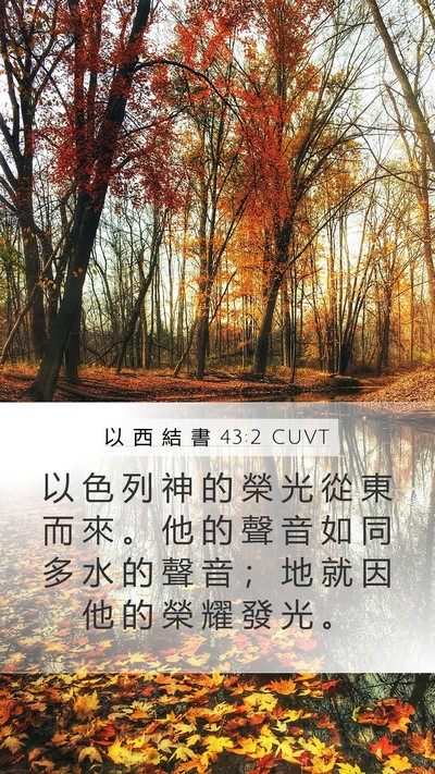 以 西 結 書 43:2 CUVT Bible Verse Image