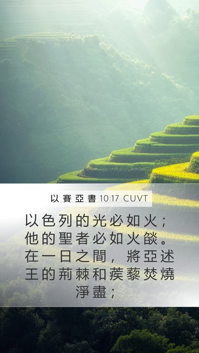 以 賽 亞 書 10:17 CUVT Bible Verse Image
