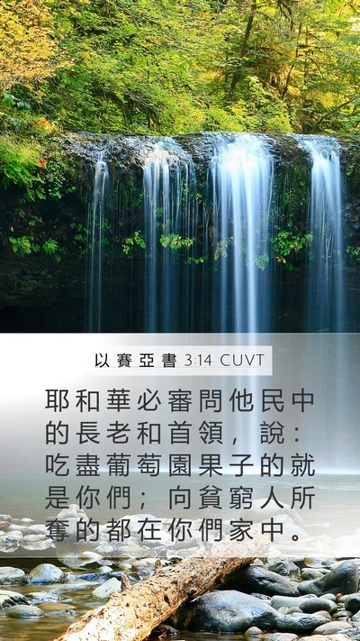 以 賽 亞 書 3:14 CUVT Bible Verse Image