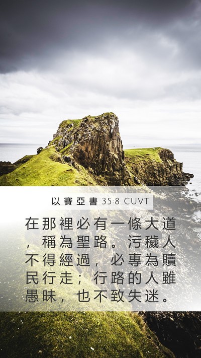 以 賽 亞 書 35:8 CUVT Bible Verse Image