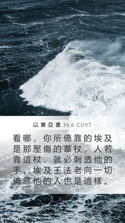 以 賽 亞 書 36:6 CUVT Bible Verse Image