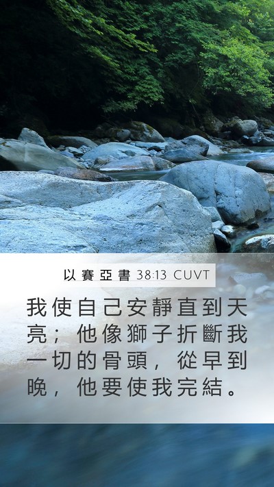 以 賽 亞 書 38:13 CUVT Bible Verse Image