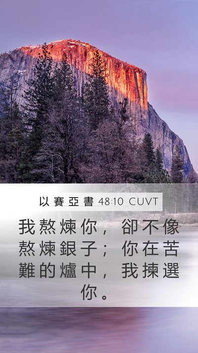 以 賽 亞 書 48:10 CUVT Bible Verse Image
