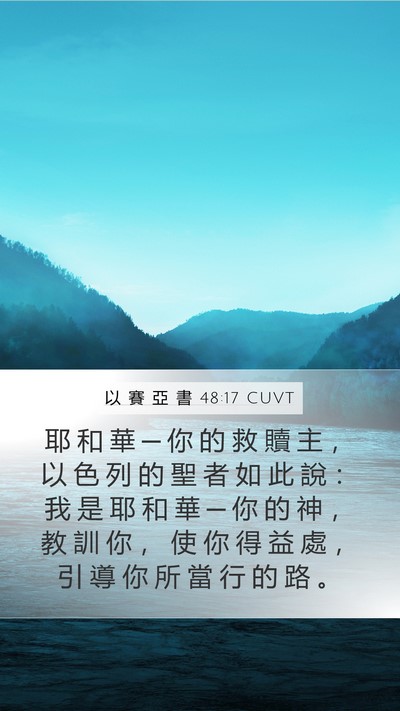 以 賽 亞 書 48:17 CUVT Bible Verse Image