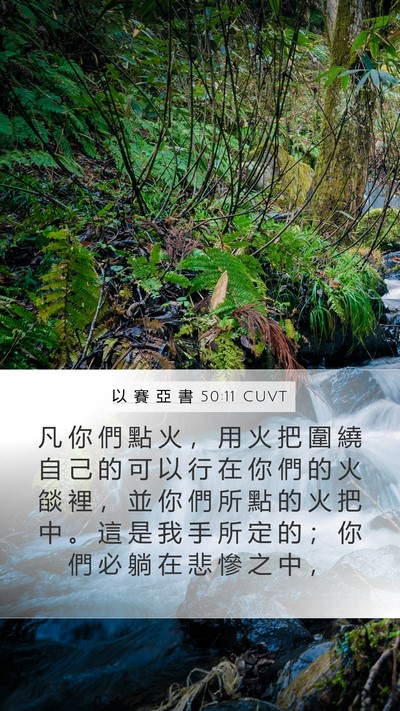 以 賽 亞 書 50:11 CUVT Bible Verse Image