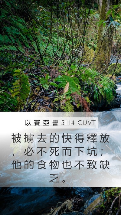 以 賽 亞 書 51:14 CUVT Bible Verse Image