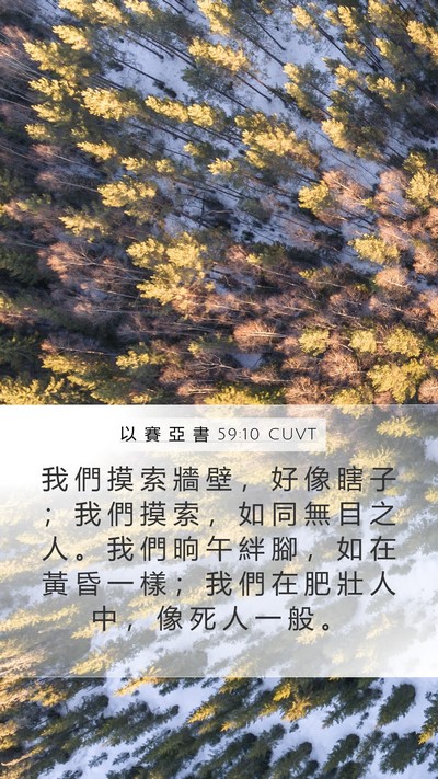 以 賽 亞 書 59:10 CUVT Bible Verse Image
