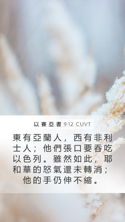 以 賽 亞 書 9:12 CUVT Bible Verse Image