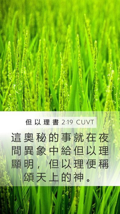 但 以 理 書 2:19 CUVT Bible Verse Image