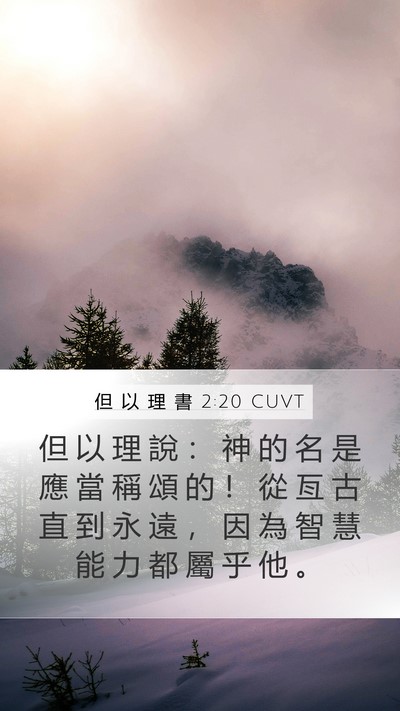 但 以 理 書 2:20 CUVT Bible Verse Image