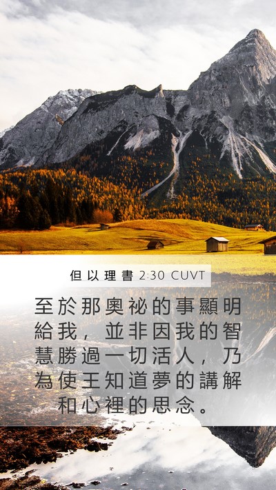 但 以 理 書 2:30 CUVT Bible Verse Image