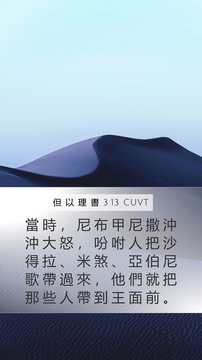但 以 理 書 3:13 CUVT Bible Verse Image