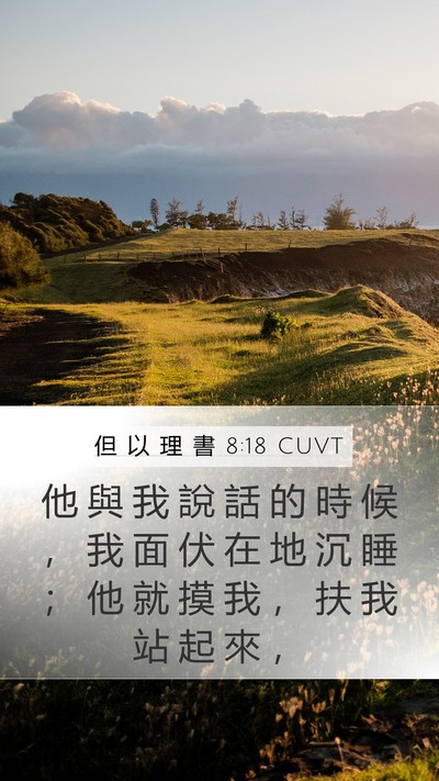 但 以 理 書 8:18 CUVT Bible Verse Image