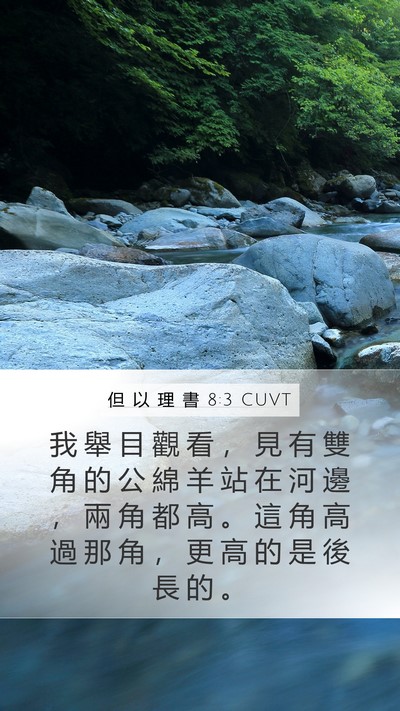但 以 理 書 8:3 CUVT Bible Verse Image