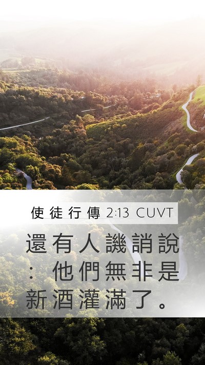 使 徒 行 傳 2:13 CUVT Bible Verse Image