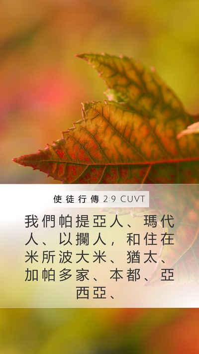 使 徒 行 傳 2:9 CUVT Bible Verse Image