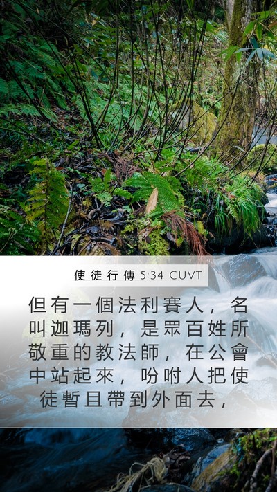 使 徒 行 傳 5:34 CUVT Bible Verse Image