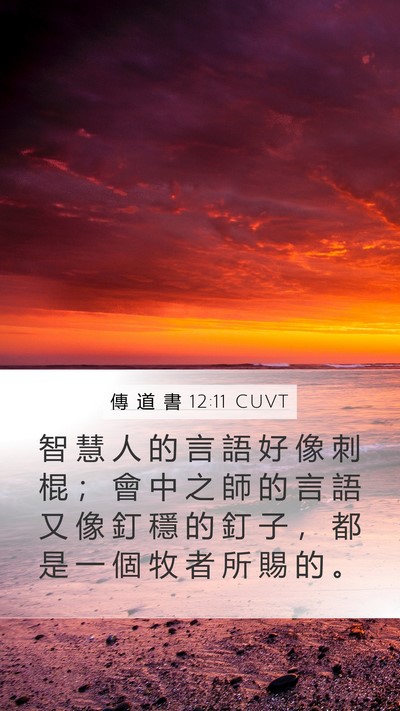 傳 道 書 12:11 CUVT Bible Verse Image