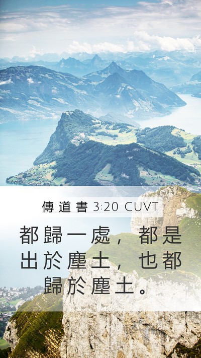 傳 道 書 3:20 CUVT Bible Verse Image