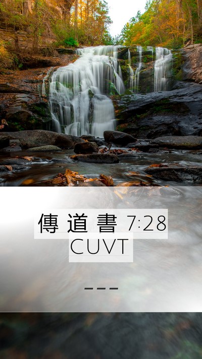 傳 道 書 7:28 CUVT Bible Verse Image
