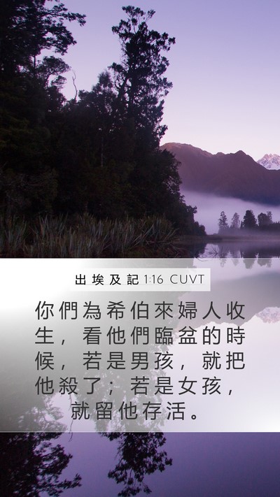 出 埃 及 記 1:16 CUVT Bible Verse Image