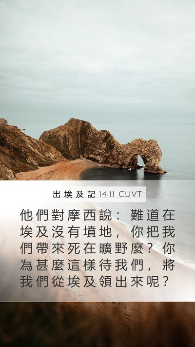 出 埃 及 記 14:11 CUVT Bible Verse Image