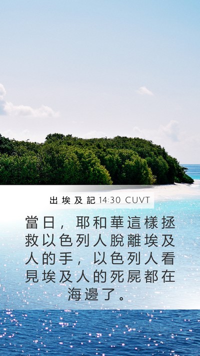 出 埃 及 記 14:30 CUVT Bible Verse Image
