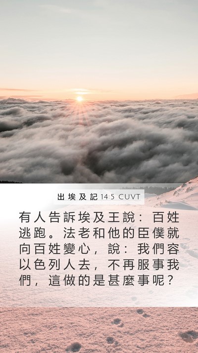 出 埃 及 記 14:5 CUVT Bible Verse Image