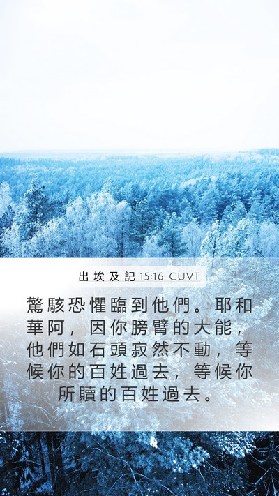出 埃 及 記 15:16 CUVT Bible Verse Image