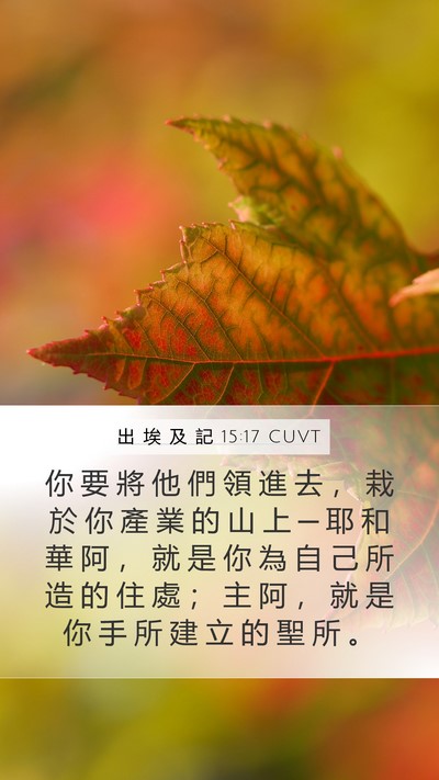 出 埃 及 記 15:17 CUVT Bible Verse Image