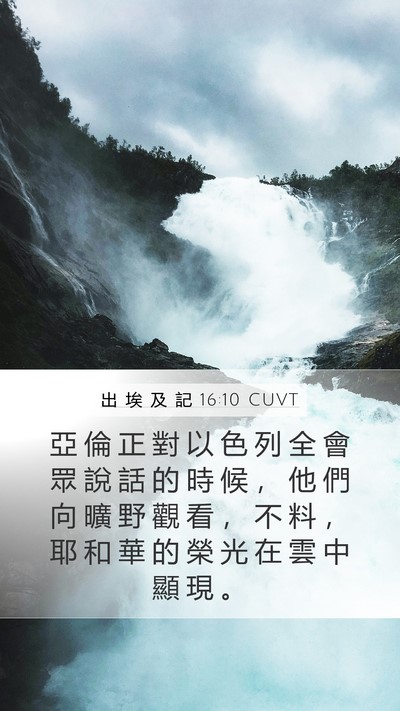 出 埃 及 記 16:10 CUVT Bible Verse Image