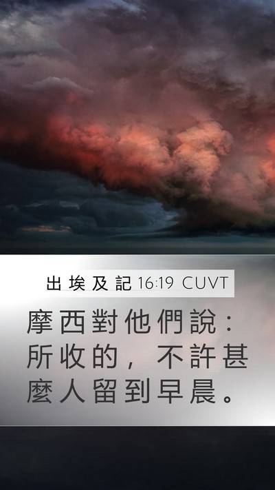出 埃 及 記 16:19 CUVT Bible Verse Image