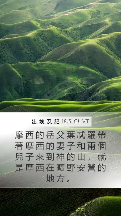 出 埃 及 記 18:5 CUVT Bible Verse Image