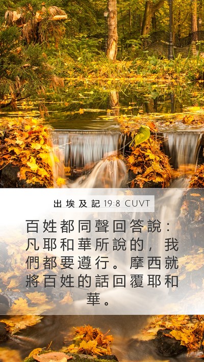 出 埃 及 記 19:8 CUVT Bible Verse Image