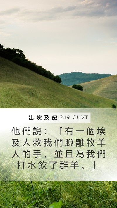 出 埃 及 記 2:19 CUVT Bible Verse Image