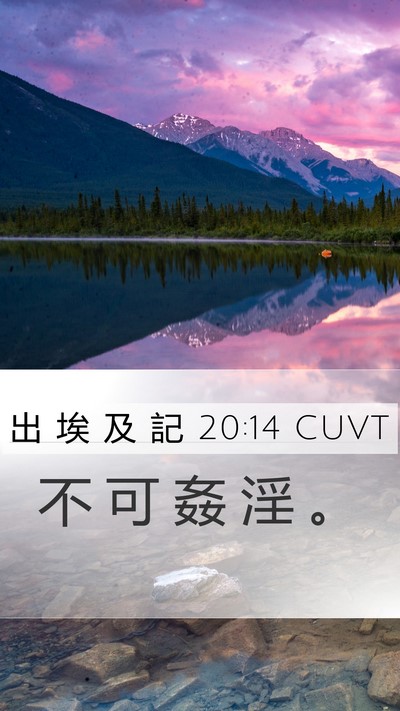 出 埃 及 記 20:14 CUVT Bible Verse Image