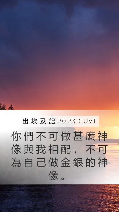 出 埃 及 記 20:23 CUVT Bible Verse Image