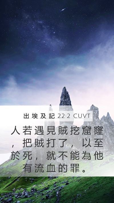 出 埃 及 記 22:2 CUVT Bible Verse Image
