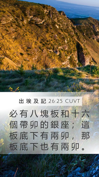 出 埃 及 記 26:25 CUVT Bible Verse Image